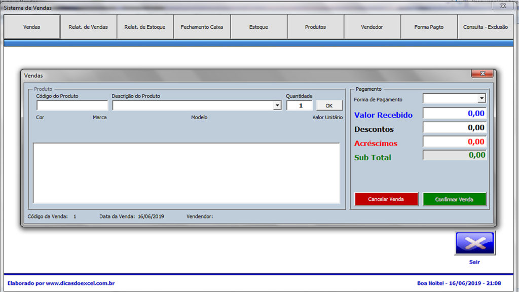 Controle Estoque Excel VBA