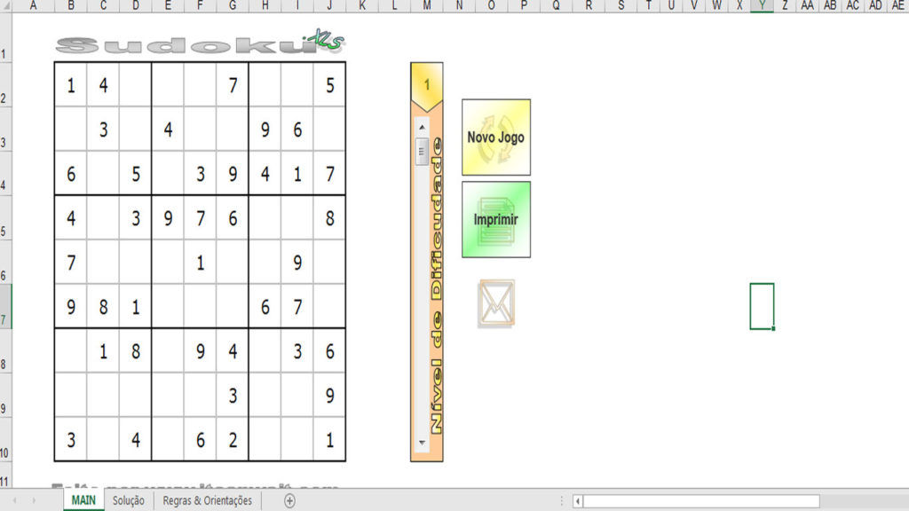 SUDOKU Excel - Planilha de Geração de SUDOKU - Guia do Excel