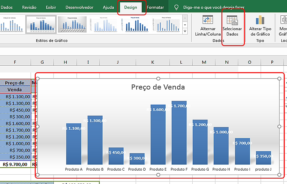 Como criar gráficos no Excel