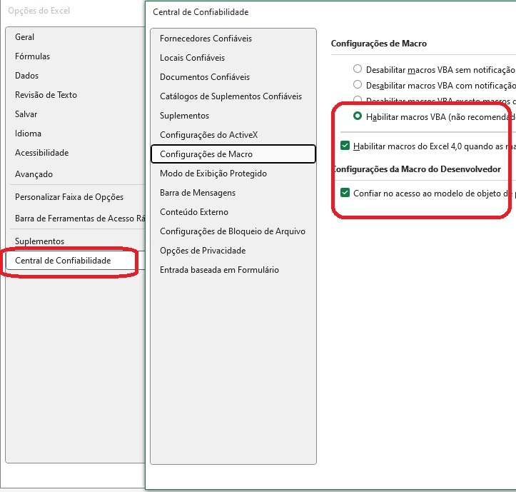 Largura automática das colunas no Excel