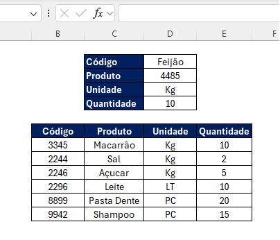 Macros para armazenar dados no Excel