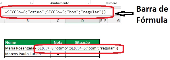 Como usar a função se no Excel