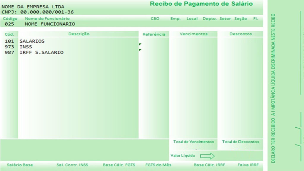 Modelo De Recibo De Pagamento De Salario No Excel Vários Modelos 5081