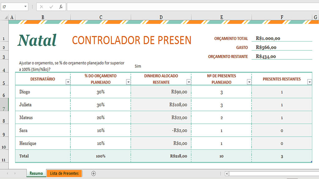 Planilhas prontas Excel